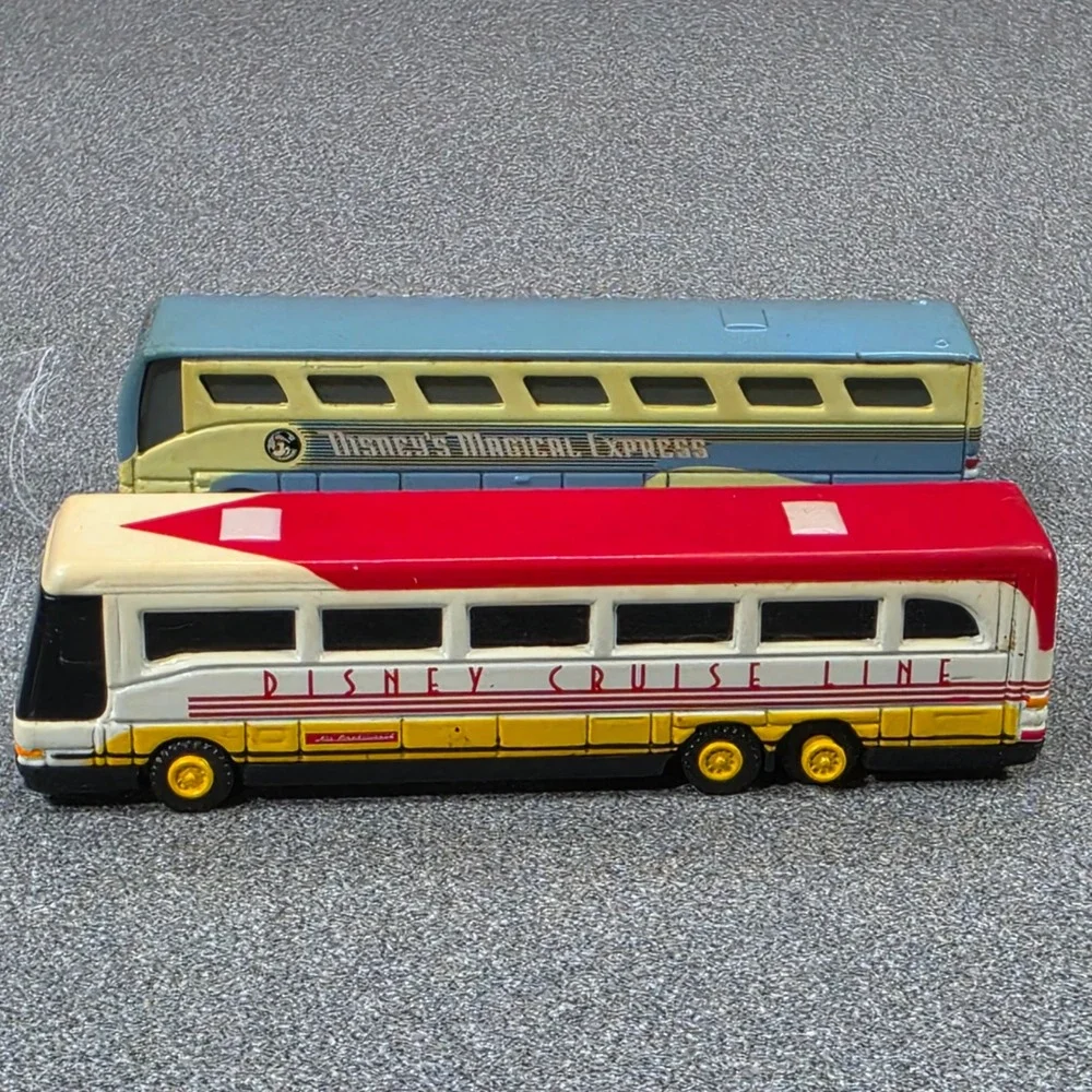 Disney Bus Set Magical Express‎ & Cruise Line Diecast Multi Good Transportation